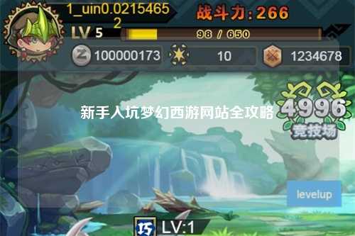 新手入坑夢幻西游網站全攻略