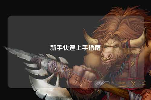 新手快速上手指南