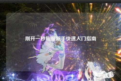 剛開一秒私服新手快速入門指南