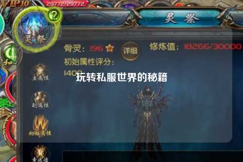 玩轉私服世界的秘籍