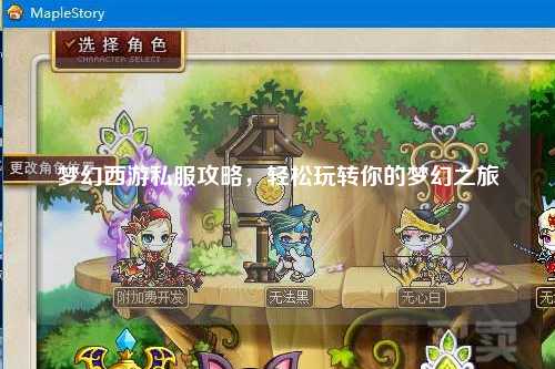 夢幻西游私服攻略，輕松玩轉(zhuǎn)你的夢幻之旅