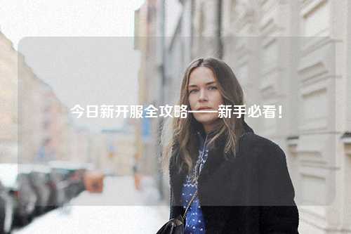 今日新開服全攻略——新手必看！
