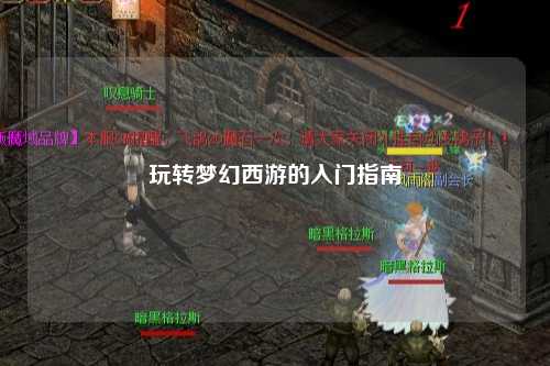 玩轉夢幻西游的入門指南