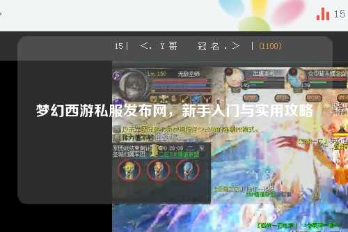 夢幻西游私服發布網，新手入門與實用攻略